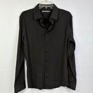 Spyder Men's Classic Black Dress Shirt